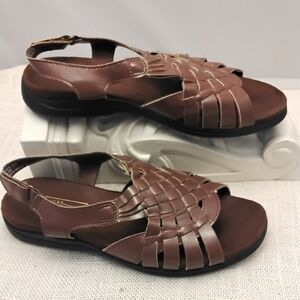 Brown Leather Women's Sandals